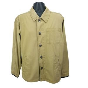Sperry‎ Top Sider Jacket Men's Basic Coat Size Large Khaki Beige Outdoor Preppy